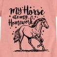 thumbnail image 3 of Instant Message - My Horse Ate My Homework Fitted Short Sleeve Graphic T-Shirt, 3 of 6