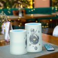 thumbnail image 3 of Yayeee Flameless Candles with Remote Flickering Battery Operated Multi Color Changing, Colorful Art Pattern, 3 of 7