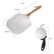 thumbnail image 2 of Chef Pala para pizza con mango de madera plegable, Espátula para pizza - Pala para pizza de aluminio de alta calidad - Pala para pizza gourmet para pizzas, tarta flambeada, pan, 2 of 5