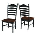thumbnail image 2 of International Concepts Chaise Haute en Ébène Vieilli (Lot de 2), 2 of 3