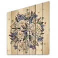thumbnail image 2 of Designart 'Bouquet Peonies In Blue and White' Traditional Print on Natural Pine Wood, 2 of 5