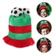 thumbnail image 4 of Sombrero de balón de fútbol, sombrero de fiesta de fútbol, sombrero de partido de fútbol, accesorio de animación, sombrero divertido para fanáticos del fútbol, 4 of 8