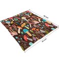 thumbnail image 4 of Colorful Mushroom Floral Brown Pattern Blanket,Comfortable Soft Flannel Throw Blanket,All Season,Warm Lightweight Blankets for Sofa Bed Couch Living Room Chair,50"x60", 4 of 4