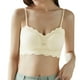 thumbnail image 4 of Gibobby Brasier deportivo para mujer Mujeres sin anillo de Francés Sexy espalda abierta espalda Sujetador en forma de U Verano Ultra Thin Bud Bra Ropa interior(Blanco,G), 4 of 5