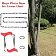 thumbnail image 5 of 53 Inch High Reach Tree Limb Hand Rope Saw, 68 Sharp Teeth Blades on Both Sides, Folding Rope Chain Saw, 5 of 7