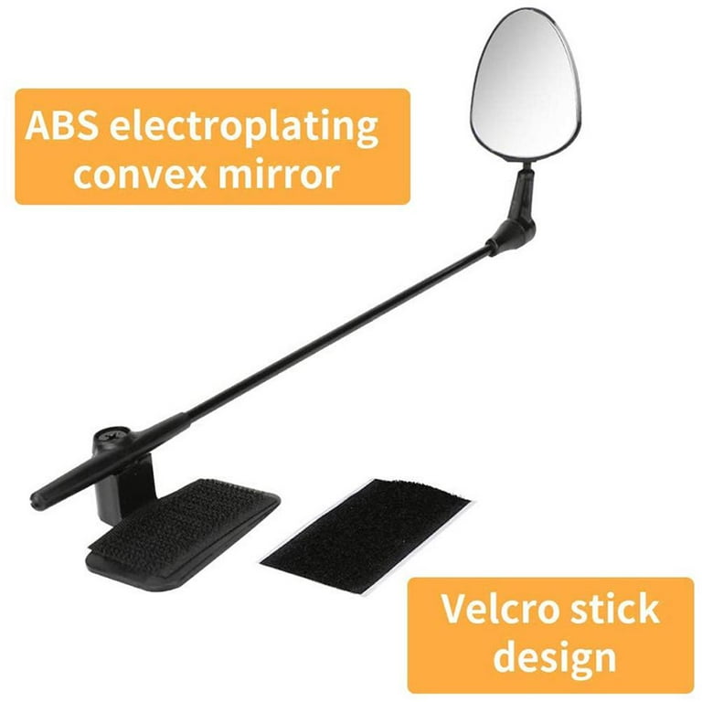 2Pcs Bike Helmet Mirror Adjustable Bicycle Rear View Helmet Mirror Lightweight Bike Mirror for Safe Riding Cycling