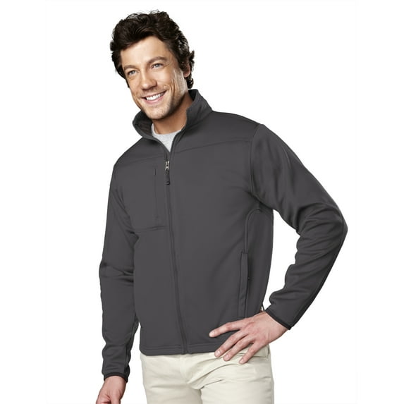 Tri-Mountain Contender 7350 Polyknit Fleece Full Zip Jacket, Small, Charcoal/Charcoal