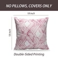 thumbnail image 2 of LALILO Throw Pillow Covers Geometric Pink Zigzag White Backdrop Cushion Cover 18" x 18", 1220 Pack, 2 of 6