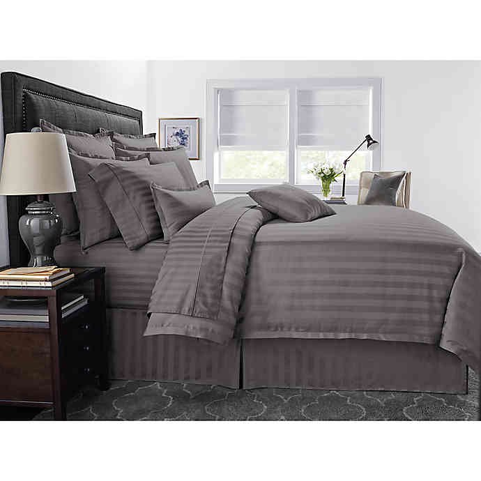 Wamsutta Damask Stripe 500ThreadCount PimaCott Full Sheet Set in