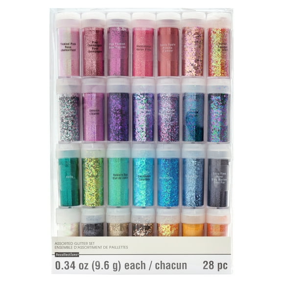 Recollections Mixed Glitter Set, 6 Packs: 28 ct. (168 total)