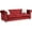 Burgundy, variant on Maklaine Contemporary Jeweled Tufted Micro Suede Velvet Sofa in Gray