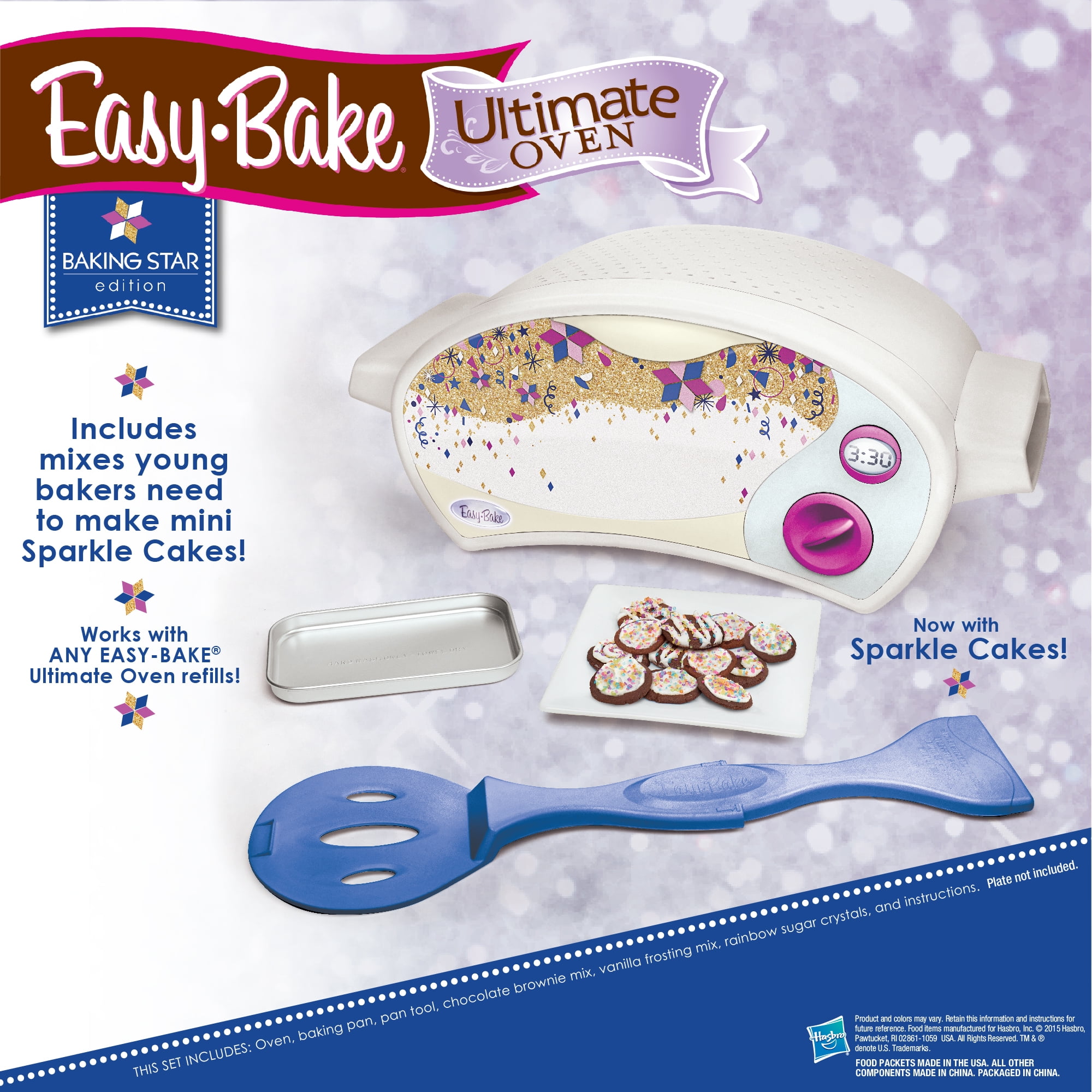 Easy Bake Oven for Kids | Easy Bake Oven for Girls & Boys | Kids Oven for Baking, for Kids 8yrs and Up | Includes: EZ Bake Oven + 3- Mixes + Lual