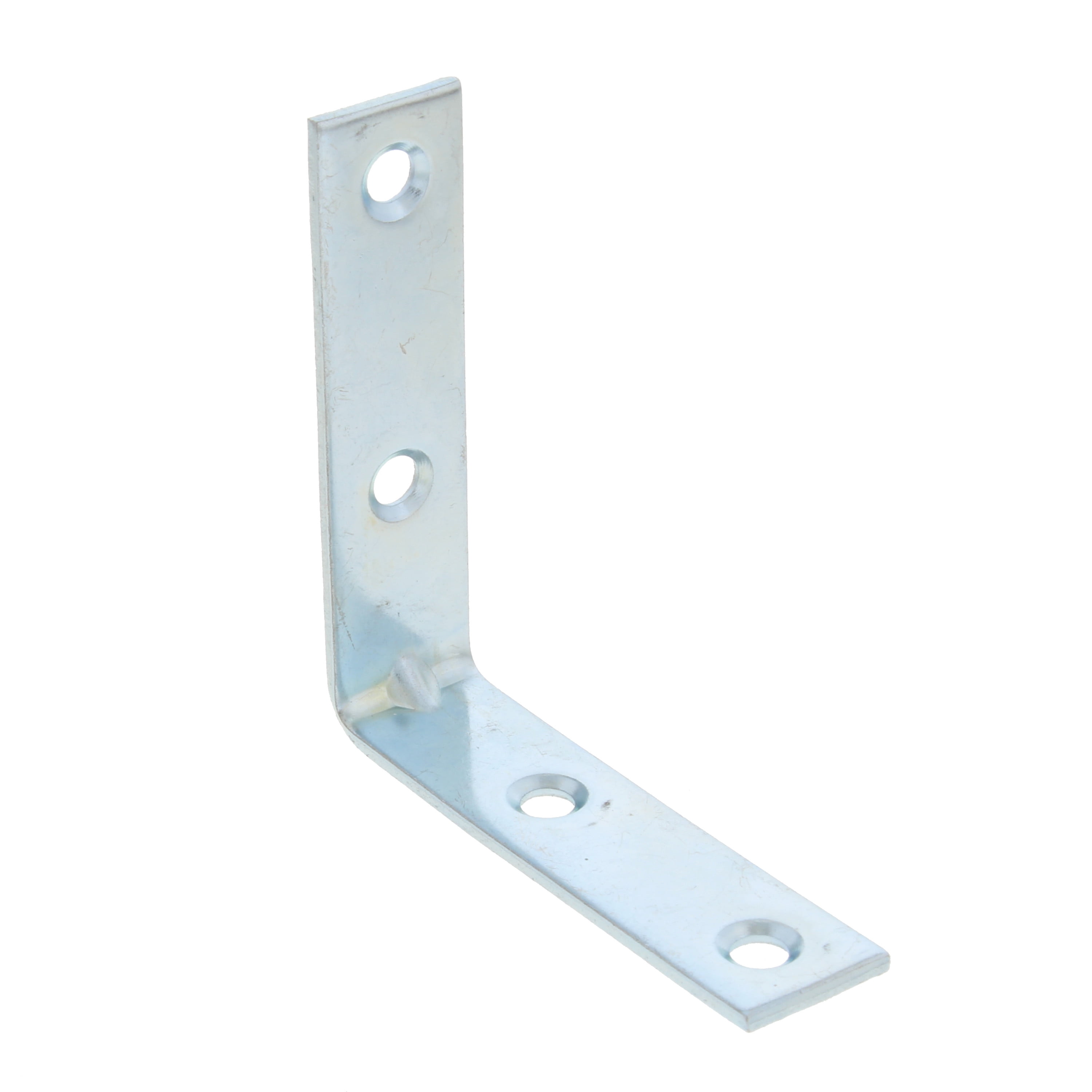 Bulldog Hardware 3 in. Corner Brace, Zinc Plated Steel (4 Pack)