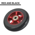 thumbnail image 2 of 100mm Pro Scooter Wheels with Bearings Aluminum Alloy Wheel Hub High Elasticity Red And Black, 2 of 9