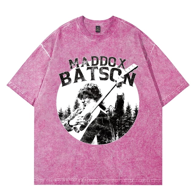Maddox Batson Playera Estampada Lavada Vintage Unisex Manga Corta Merch Gira Camino a Indio