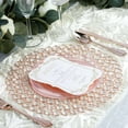 thumbnail image 2 of Efavormart 14" Rose Gold Wired Metal Charger Plate With 118 Acrylic Crystal Beads For Weddings Events, 2 of 11