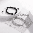 thumbnail image 3 of 2 Pulseras Pareja Con Imán Love Regalo Para Mujer Hombres Xtellar blanco, 3 of 4