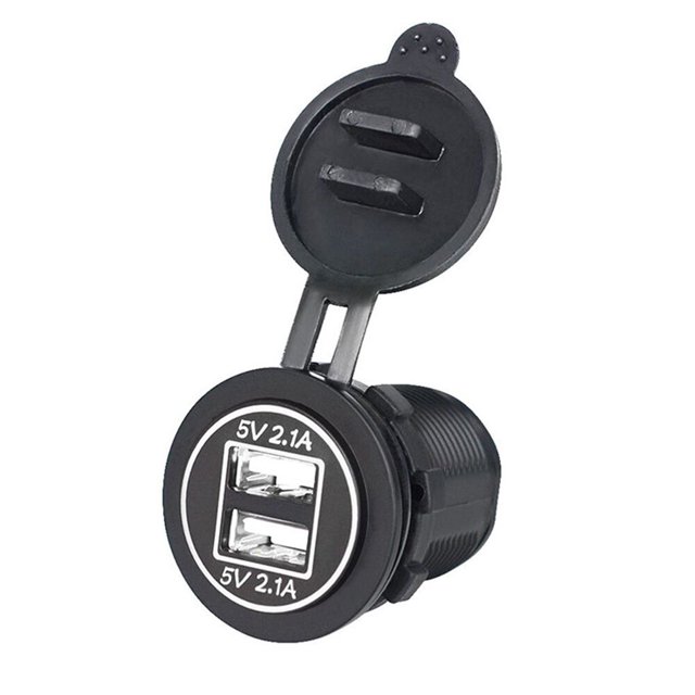 Kenally 5V 2.1A USB dual IP66 Toma de corriente de carga para automóvil a prueba de agua Accesorios para motos CS-526A5 Kenally CZ9204-05B
