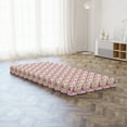 thumbnail image 5 of Natural Foldable Mattress, Botanic Leaf Pattern, 74.8" x 35.4", Pink Purple Lime Green, by Ambesonne, 5 of 6