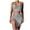 ☪431-Silver, variant on Nuoqisi Women’s Sets Fashion Metallic Sequins Halter Crop Top Deep V Neck Backless Vest Shirt and Skirt Clubwear Rave Outfit