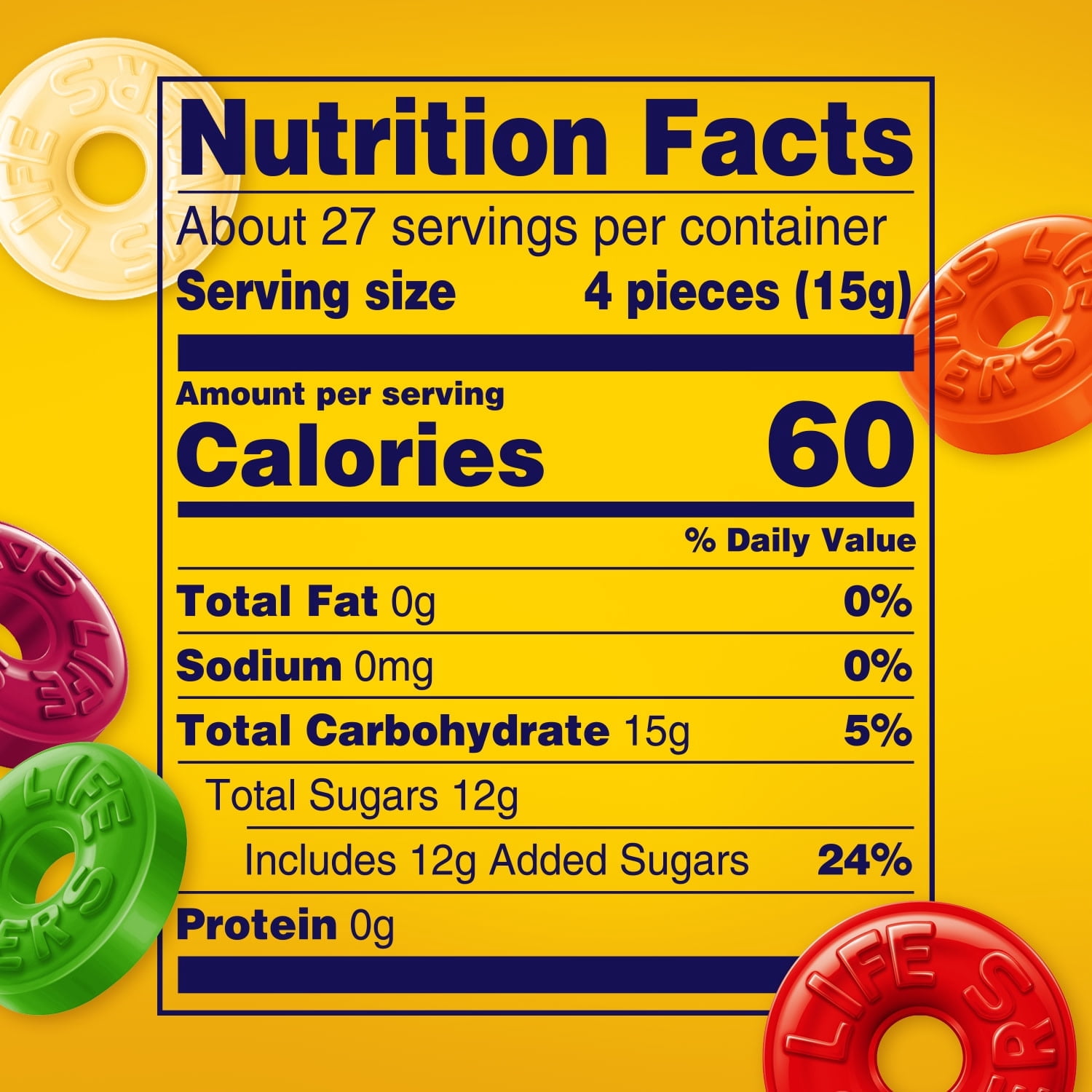 Life Savers Hard Candy Fruit Variety Candy, Sharing Size, 14.5 oz, 108 Ct