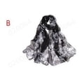 thumbnail image 3 of Yuanlong Womens Scarves Spring Winter Floral Print Thin Long Shawls And Wraps Outdoor Comfort Neckwear Lightweight Scarf, 3 of 3