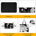 thumbnail image 4 of Black And White Ink Flower Outdoor Picnic Blanket, Foldable Waterproof Beach Mat, Portable Beach Blanket for Beach Camping, Hiking, Family Concerts, 4 of 8