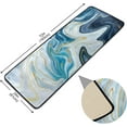 thumbnail image 2 of Kitchen Rugs and Mats Non-Skid Washable Runner Rugs Blue Gray Passionate Marble Long 72x24 inch for Floor Cushioned Hallway Entryway Indoor 2x6, 2 of 7