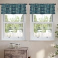 thumbnail image 2 of LALILO Kitchen Curtain Valance Ornate Floral With Vintage Rod Pocket Window Curtain 52"x 18" Set of 2, 2 of 5