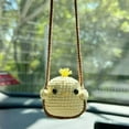 thumbnail image 4 of Crochet Hanging Car Accessories Animal Rearview Mirror Pendant For Car Decor, 4 of 8