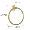 thumbnail image 6 of Design House Millbridge Wall Mounted Bathroom Towel Ring, Polished Brass, 6 of 12