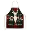 

DAWANGGI Clearance Sale Christmas Kitchen Cooking Aprons Black and Red Plaid Aprons Adjustable Buffalo Plaid Baking Apron Grilling Christmas Flax for Women Men Chef