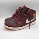 thumbnail image 1 of Ni - ke Air Jordans 1 Mid 554724-604 Electric Orange-Deep Burgundy Sneakers Mens 10.5, 1 of 5