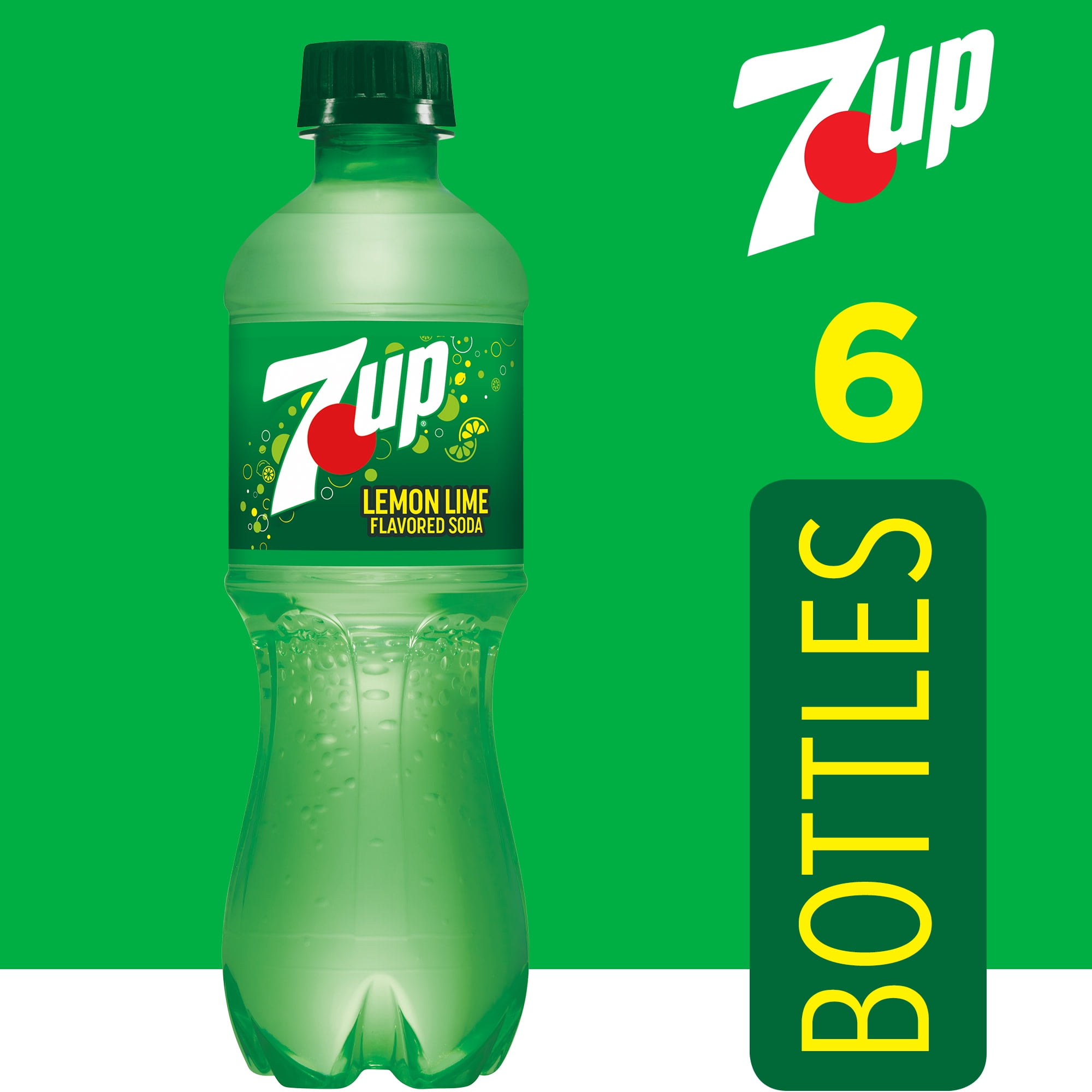 7UP Caffeine Free Lemon Lime Soda Pop, 16.9 fl oz, 6 Pack Bottles
