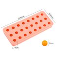 thumbnail image 2 of Pequeño hockey sobre hielo con un diámetro de 2 cm, molde de silicona con entramado de hielo de bola redonda pequeña de 24 hoyos, adecuado para bares y familias., 2 of 5