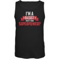 thumbnail image 1 of I'm A Bassist What's Your Superpower Black Adult Tank Top - Small, 1 of 1