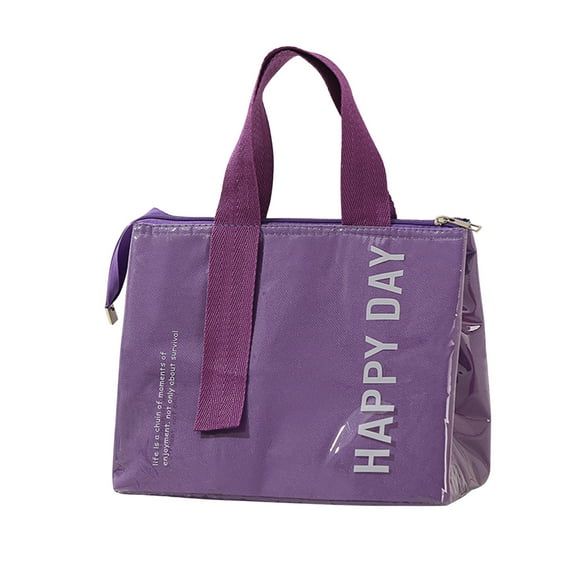 ZToonmas Fashion Insulated Lunch for Women Dopamine Bento Bags Workers With Lunch Large Capacity Lunch Insulation Bag Thickened Aluminum Foil Outdoor Camping Insulation Bag