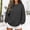Dark Gray, variant on FAHUOMU Crew Neck Sweatshirts Women' Oversized Dolman Sleeve Casual Fall Winter Pullover Tops