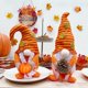 thumbnail image 4 of Juego de 2 Gnomos de peluche Decoraciones de Acción de Gracias de Otoño Sostener Calabaza Cono de pino Muñeco sueco escandinavo Elfo para Cosecha de otoño Decoraciones de otoño de Acción de gracias Ad Namotu YZY771, 4 of 7