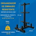 thumbnail image 2 of SereneLife Olympic Weight Plate Rack - 800 Pounds Capacity, Heavy Duty Gym Organizer, Scratch Resistant Frame, Powder-Coat Finish, Easy to Assemble, Compact & Space-Saving, 2 of 5