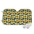 thumbnail image 2 of Lsque Sunflowers Car Windshield Sun Shade | Accordion Folding Style Auto Shade for Car Truck SUV Van | Blocks UV Rays Sun Visor Protector | Small, 2 of 7