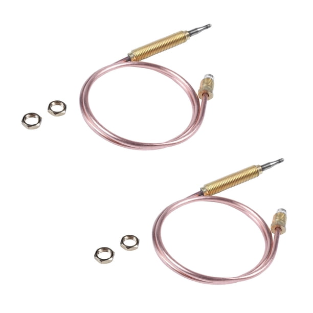 2X M8X1 Cabeza Y Nueces Pozo de Fuego de Gas Y Hogar Universal Termopar 600mm