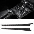 thumbnail image 1 of Tira Embellecedora De Cambio De Marchas Para Consola Central De Fibra De Carbono, 2 Uds., Compatible Con Mercedes Benz Clase C W204 05-12 Cergrey Gear Shift Trim, 1 of 8