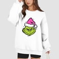 thumbnail image 5 of Petite Christmas Sweatshirts Long Sleeve Funny Cute Xmas Crewneck Pullover 4-White 2XL 1, 5 of 5