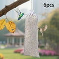 thumbnail image 6 of Dualoai 6 Pieces Finch Sock Feeder Easy Cleaning Bird Feeder for Yard Garden Outdoor White, 6 of 9