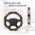 thumbnail image 3 of Fotbe Cute Alpaca in Daze Funda para Volante Universal de 15 pulgadas, Accesorios para Auto para Hombre y Mujer, Protector de Volante Cómodo para SUV y Sedán, 3 of 6