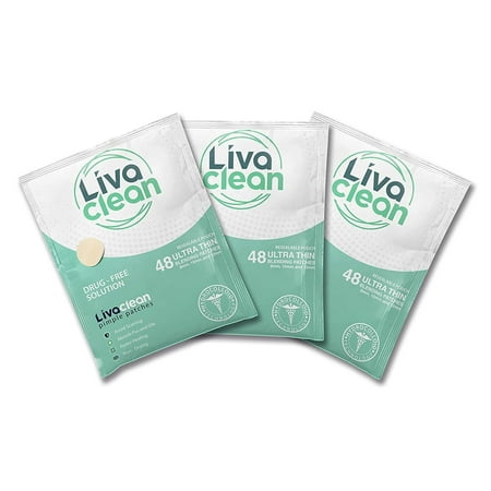144 Count (3-Packs of 48) LivaClean Pimple Patch, Acne Absorbing Spot Treatment, Overnight Treatments Clear Dots To Get Rid Of Pimple, Zits, Blemish, Avoid Pimple Scars, Three Different Sizes: 8mm,