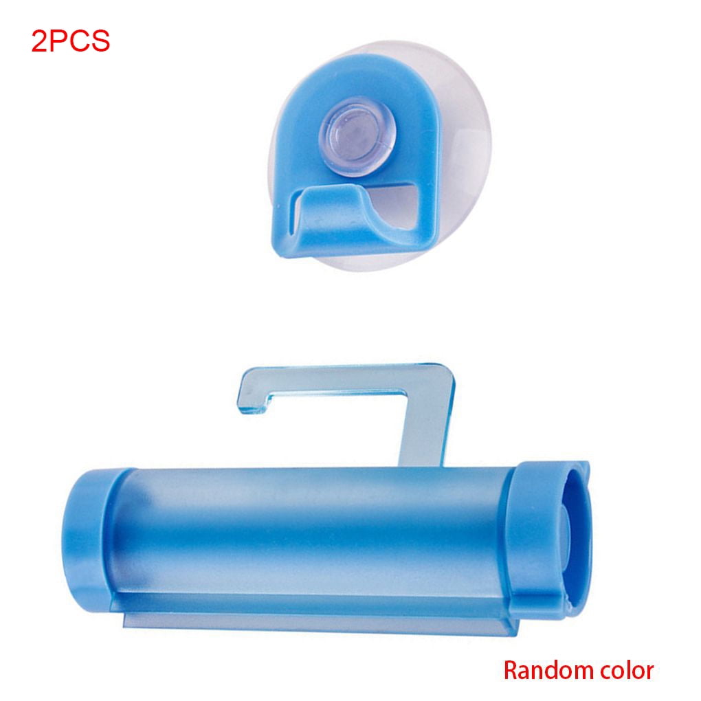 Plastic Rolling Squeezer Toothpaste Dispenser Tube Sucker Hanging Holder HO3 