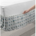 thumbnail image 2 of Geometric Bed Skirt, Pattern with Abstract Chaotic Simple Motifs Hipster Repeating Ornament, Elastic Bedskirt Dust Ruffle Wrap Around for Bedding Decor, 4 Sizes, Multicolor, by Ambesonne, 2 of 2
