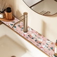 thumbnail image 2 of Yayeee Faucet Mat for Kitchen Sink 14.7" Diatomite Long Splash Guard Pad, Christmas Snowman, 2 of 7
